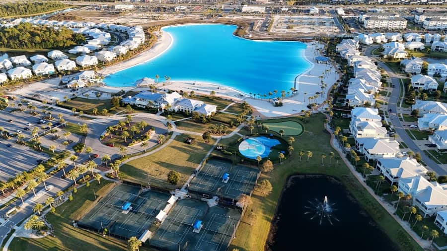 Beachwalk crystal lagoon homes in St. Johns County